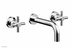 Phylrich Basic Wall Lavatory Set Bathroom Faucet -tubular Cross Handles -P43015. Fixed Price $107.99.
