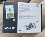 Kohler Fairfax R12266-4D-CP Chrome 8" Widespread Bathroom Faucet As Pictured. Fixed Price $149.99.