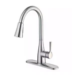 Glacier Bay Sadira Pull-down Sprayer Kitchen Faucet Stainless Steel. Fixed Price $59.99.