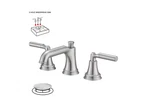 Bwe 8 In. Widespread Double Handle Three Holes Bathroom Faucet. Fixed Price $53.64.