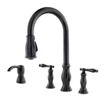 Pfister F-531-4HN Hanover 1.8 Gpm Pull Down Spray Kitchen Faucet Bronze. Fixed Price $230.65.