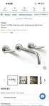 Kohler Purist K-T14414-4-CP Wall Mount Bathroom Faucet Trim Polished Chrome New. Fixed Price $599.00.