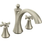 New Moen T657BN Wynford Roman Tub Filler Faucet Trim Kit - Brushed Nickel. Fixed Price $109.00.