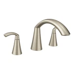 Moen T373BN Glyde 2 Handle High Arc Roman Tub Filler Trim Brushed Nickel. Fixed Price $169.99.