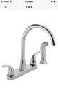 Tunbridge 2-HANDLE Kitchen Sink Faucet P299578LF Chrome ( With Sprayer. Fixed Price $150.00.