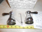 Delta H678 Roman Leland Shower Faucet Polished Chrome Handles Levers Set In Box.. Fixed Price $60.00.