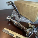 1970 Chrome Brass Union Mark Iv 41A Deluxe Sink Faucet Male Pipe Soap Dish Vtg. Fixed Price $98.41.