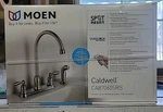 Moen Caldwell Spot Resist Stainless 2-HANDLE Deck-mount High-arc Kitchen Faucet. Fixed Price $129.99.