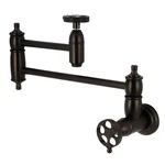 Kingston Brass KS310.RKX Webb 3.8 Gpm Wall Mounted Hole Pot - Bronze. Fixed Price $471.22.