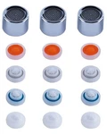 3 Pcs Faucet Aerator, Female Thread, 1.2-2.5 Gpm, 22MM, Chrome. Fixed Price $25.36.