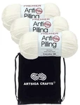 Premier Yarns Anti-pilling Everyday Dk White 1107-01 (3-SKEINS Same Dye Lot.... Fixed Price $35.42.
