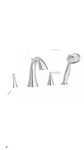 Pfister RT6-4GLC Saxton 2-HANDLE Roman Tub Trim With Handheld Shower 2.0 Gpm. Fixed Price $125.00.
