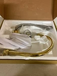 Signature Hardware 484070 Isabel Brass Kitchen Faucet, 1.8 Gpm, Double Handle. Fixed Price $331.99.