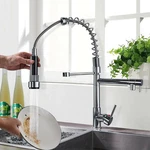 Senlesen Matte Black Kitchen Faucet Sink Single Handle Pull Down Sprayer Swivel. Fixed Price $42.55.
