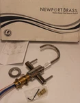 Newport Brass 106/26 - East Linear Hot & Cold Water Dispenser Faucet Chrome. Fixed Price $183.49.