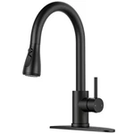 Lufg Kitchen Faucet With Pull Down Sprayer - Matte Black Single A:. Fixed Price $57.11.