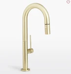 California Poetto K50-101-ST-SB Prep/bar Satin Brass Pvd New. Fixed Price $1200.00.
