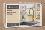 Allen + Roth Harlow Brushed Gold Pull-down Kitchen Faucet Single Handle New Open. Fixed Price $75.60.