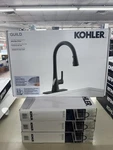Kohler Guild Matte Black Pull Down Kitchen Faucet Stream Sweep 1PR33912-BL G6A1. Fixed Price $99.99.