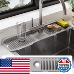 Doeklpo 24 Inch Silicone Faucet Mat For Kitchen Sink Splash Guard - 7 Slope. Fixed Price $26.49.
