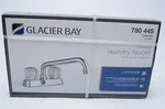 Glacier Bay 4" Centerset Laundry Faucet 2 Handle Chrome Aragon New 780445. Fixed Price $29.99.