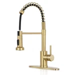 Mttcle 17 In. Pull Down Sprayer Kitchen Faucet W/ 360 Swivel Stainless Steel. Fixed Price $37.95.