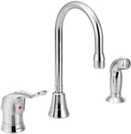 Moen 8138 Commercial M-dura 1-HANDLE Multi-purpose Faucet W/ Side Spray Chrome. Fixed Price $144.99.