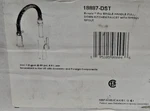 Delta 18887-DST Ermelo Semi-pro Spring Spout Pull Down Kitchen Faucet, Chrome. Fixed Price $180.00.