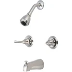Olympia P-1230 Elite Two Handle Tub/shower Set In Pvd Brushed Nickel Bathtub &. Fixed Price $109.71.
