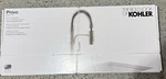 New Sealed Kohler Provo Semipro Kitchen Faucet R43211 Vibrant Stainless Steel. Fixed Price $139.99.