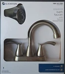Glacier Bay Edgewood Brushed Nickel Bath Faucet & Bonus Shower HEAD-1001 411 555. Fixed Price $29.99.