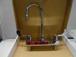 Proflo PFCF208 Chrome Double Widespread Faucet W/ Wing Handles. Fixed Price $156.58.