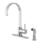 Kingston Brass LS871.DLSP Concord 1.8 Gpm Hole Kitchen Faucet - Chrome. Fixed Price $282.72.