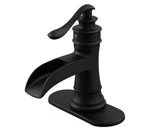 Bwe Waterfall Bathroom Faucet Single-handle Sink Oil Rubbed Bronze. Fixed Price $36.99.