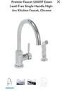 Premier 120097 Essen Lead-free Single-handle High-arc Kitchen Faucet,...f. Fixed Price $50.00.