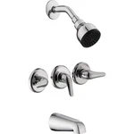 Glacier Bay Aragon 3 Handle 1-SPRAY Tub Shower Faucet 1.8 Gpm Chrome. Fixed Price $49.99.