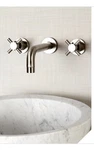 Kingston Brass KS8128DX Concord Wall Mount Bathroom Faucet, Brushed Nickel. Fixed Price $162.50.