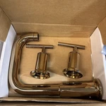 Kohler Purist Deck-mount Bath Faucet Trim With Handles Rose Gold Value $1400. Fixed Price $374.99.