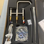 Vigo Double Handle 8 In. Widespread Bridge Kitchen Faucet W/pull-out Sprayer New. Fixed Price $177.77.