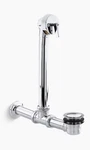 Kohler Iron Works Exposed Bath Drain For Above-the-floor Installation K-7104-CP. Fixed Price $499.95.