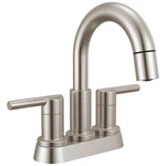 Delta Nicoli Centerset Brushed Nickel Bathroom Faucet With Sprayer 4 Inch 3. Fixed Price $82.50.