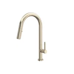 Rohl TE55D1LMSTN Tenerife Pull-down Kitchen Faucet With C-spout Satin Nickel. Fixed Price $800.00.