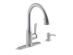 Kohler Motif Kitchen Faucet Vibrant Stainless K-R23863-SD-VS. Fixed Price $128.11.