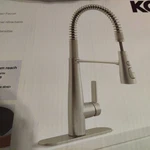 Kohler R33911-VS Vind Semi-professional Pull-down Kitchen Sink Faucet Scratched. Fixed Price $114.74.
