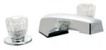 Ultra Mobile Home Garden Tub Faucet, Chrome Finish With Clear Handles. Fixed Price $36.95.