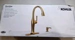 Kohler R29475-SD-2MB Kitchen Faucet Brushed Moderne Brass Read*. Fixed Price $139.97.