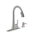 Kohler Kitchen Maxton R22867-SD-VS Pull-down Faucet, Vibrant St. Fixed Price $107.86.