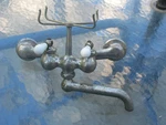 Chicago Faucet Bathtubs And Kitchen Sinks With Sponge Holder Dated About 1920. Fixed Price $143.10.