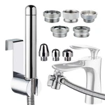 Handheld Showerhead With Faucet Attachments 3 Aluminum Spray Heads. Fixed Price $31.17.