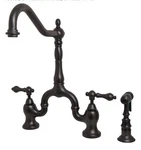 Kingston Brass KS7755ALBS English Country Kitchen Faucet Oil Rubbed Bronze. Fixed Price $500.00.